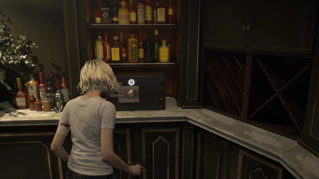 Grace en train de fouiller