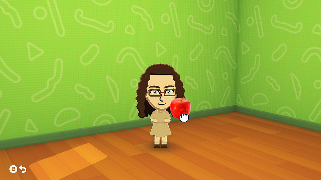 Tomodachi Life : Une vie de rêve - Marjorie mange une pomme